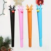 Operitacx Pack of 4 Blue Ink Pens Christmas Deer Shaped