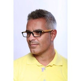 Aloha Eyewear Unisex Zen Temple Eco-Chic Retro Square Reading Glasses (Black +3.00)