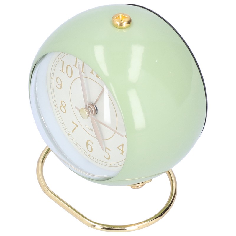 Alarm Clock Silent Non Ticking Metal Paint Power Saving Eye