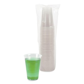Boardwalk BWKTRANSCUP14PK 14 oz. Polypropylene Plastic Cold Cups - Translucent (50/Pack)