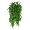 Liven&Decor Set 10 Helecho Colgante Artificial Follaje Jardín Muro Verde
