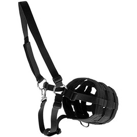 Easy Breathe Horse Muzzle for Horse Riding Equipment Black Small