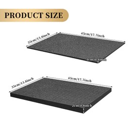 TANEMUDO 10 Pcs Pick Apart Foam Insert for Storage Cases and Tool Boxes 2 Sizes Pick and Pluck Foam Inserts with Bottom, Use for Board Game Box Cases, Storage Drawers (16 Inch x12 Inch)