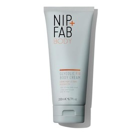 Nip + Fab Glycolic Fix Body Cream – Exfoliating Body Lotion with Glycolic Acid, Salicylic Acid & Lactic Acid to Smooth Rough Skin & Strawberry Legs, Vegan, 200ml