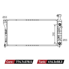 YITAMOTOR Radiator Replacement Compatible with 2000-2004 Buick Regal 2000-2005 Century 2000-2003 Chevy Impala Monte Carlo 3.1L 3.4L 3.8L V6