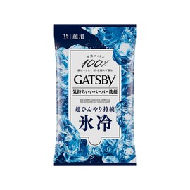 Mandam GATSBY Facial Paper Ice Type (15 Sheets) for Men Face Wash Sheets