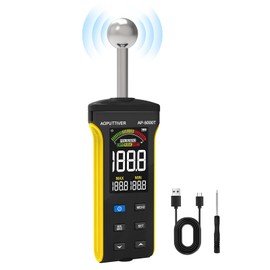 AOPUTTRIVER Pinless Moisture Meter, Wood Moisture Meter for Walls, Wood, Masonry and Concrete with Colour LCD Display and Alarm, Moisture Reader, Detects up to 20-40 mm Under the Surface