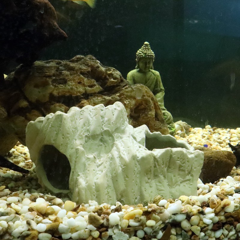 ALEGI Aquarium Decoration Rock Caves, Betta Fish Tank Accessories Hideout,
