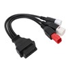 3 In 1 Motorcycle OBD Diagnostic Cable 16Pin to 3PIN