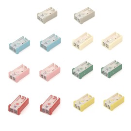 14 Pcs Slotted Automotive MCASE 15A 20A 25A 30A 40A 50A 60A 32V Mini Shaped Cartridge Fuse Kit