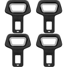 Daczly Pack of 4 Car Accessories, Car Seat Belt Buckle, Buckle Adaptor, Compatible with Seat Belt Lock for Car Seats, Bottle Opener Key Ring for Most Car Parts