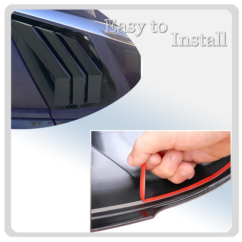 MUXEE Window Louver 2Pcs Side Vent Window Louvers for Kia