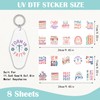 Azhieni UV DTF Keychain Decals, 80PCS Christain UV DTF Stickers
