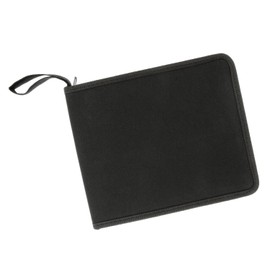 US Art Supply 36 Pencil Premium Canvas Zippered Pencil Wrap & Holder, 36-Slots & Room for Accessorries