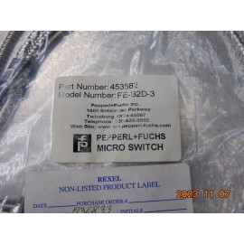 Pepperl + Fuchs (1) NEW Pepperl + Fuchs Fe-b2d-3 Fiber Optic Cable, 453582