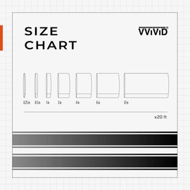 VViViD Cinta adhesiva de vinilo negro mate para liberación de aire (12 pulgadas x 20 pies)