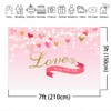 Mocsicka Valentine's Day Backdrop Romantic Heart Love Theme Party Decorations