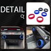 FUEISOF Car Air Conditioning Gear Knob Frame Cover for Hyundai