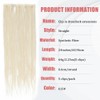Ajsowju Clip-in Straight Dreadlocks Extension 5PCS 20 Strands 24inches Thin