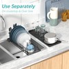 Giwil Small Dish Drying Rack, Compact Dish Rack with Silicone