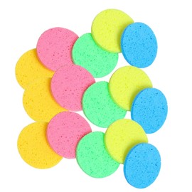 VILLFUL 30pcs Round Compressed Facial Sponges for Makeup Removal Soft Portable Makeup Cleansing Sponges for Daily Skin Care for Deep Cleansing and Exfoliating Face