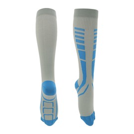 X AUTOHAUX Cycling Socks Sweat-Absorbent Anti-Friction Outdoor Bike Socks Blue Gray Size L-XL Neutral and Universal 1 Pair Color Matching