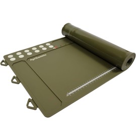 Aprikostein Gun Cleaning-Mat Large 50.2" x 16.5" Rifle Shotgun Gunsmith Pad Magnetic for All Guns Non-Slip Rubber Repair Workbench Mat Protects Work Surface from Solvents and Oil