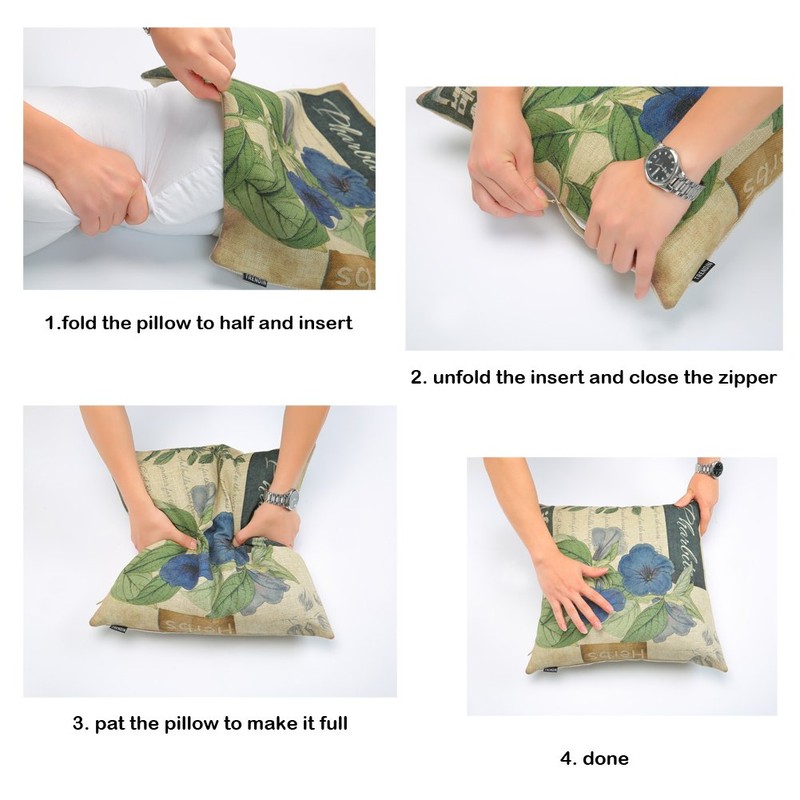 Trendin Beach Life Throw Pillow Cover Wood Light Blue Cushion