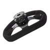 Black Aluminum Black Ring Steering Wheel Quick Release Hub Adapter