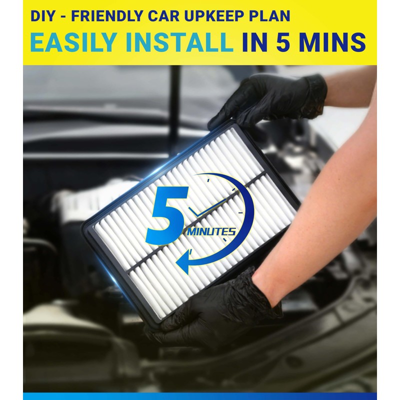 SERVKITOUR Engine and Cabin Air Filter Set for Tundra (2014-2021)