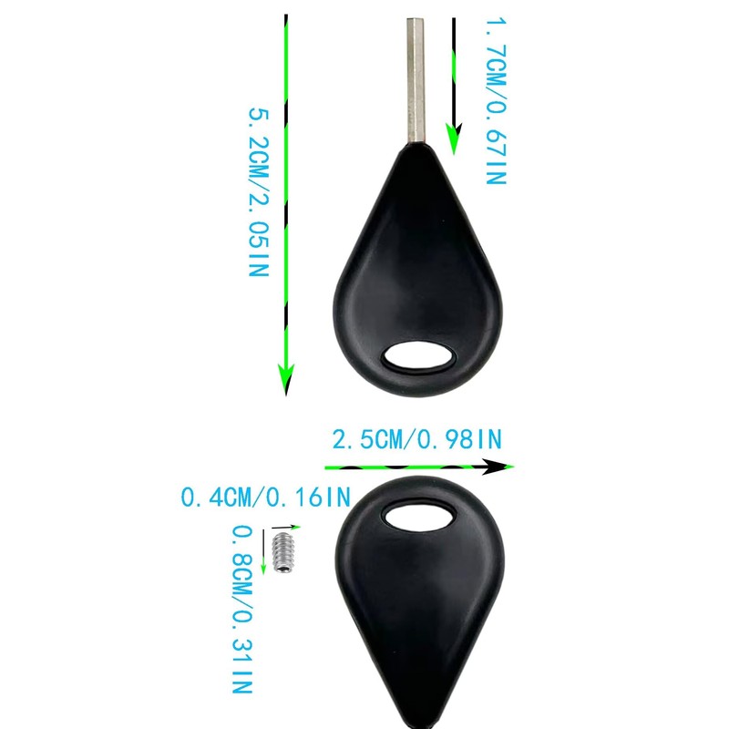 51buyoutgo 6pcs Surf Fin Key & Screws for Longboard Surfing