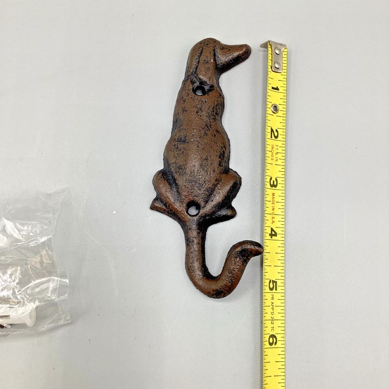 Village Wrought Iron Cast Iron Hound dog Hook Leashes Coats