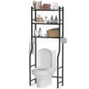 GloTika 3-Tier Over The Toilet Storage, Space Saver Metal Bathroom