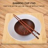 Bamboo Trivet Mat, Wood Hot Pads Square Heat Resistant Trivet