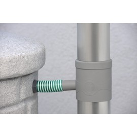 3P Rain Collector, Rainwater Diverter With Link Kit - Ideal for Water Butts (Grey)