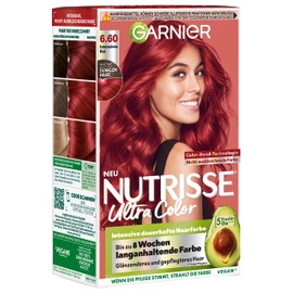 Garnier Nutrisse Colour Intensive Nourishing Hair Colour 6.60 SENSA, Intensive Red
