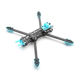 Mark4 8inch 375mm with 5mm Arm Quadcopter Frame 3K Carbon Fiber 8'' FPV Freestyle Remote Control Racing Drone with Print Parts for DIY FPV, Blue