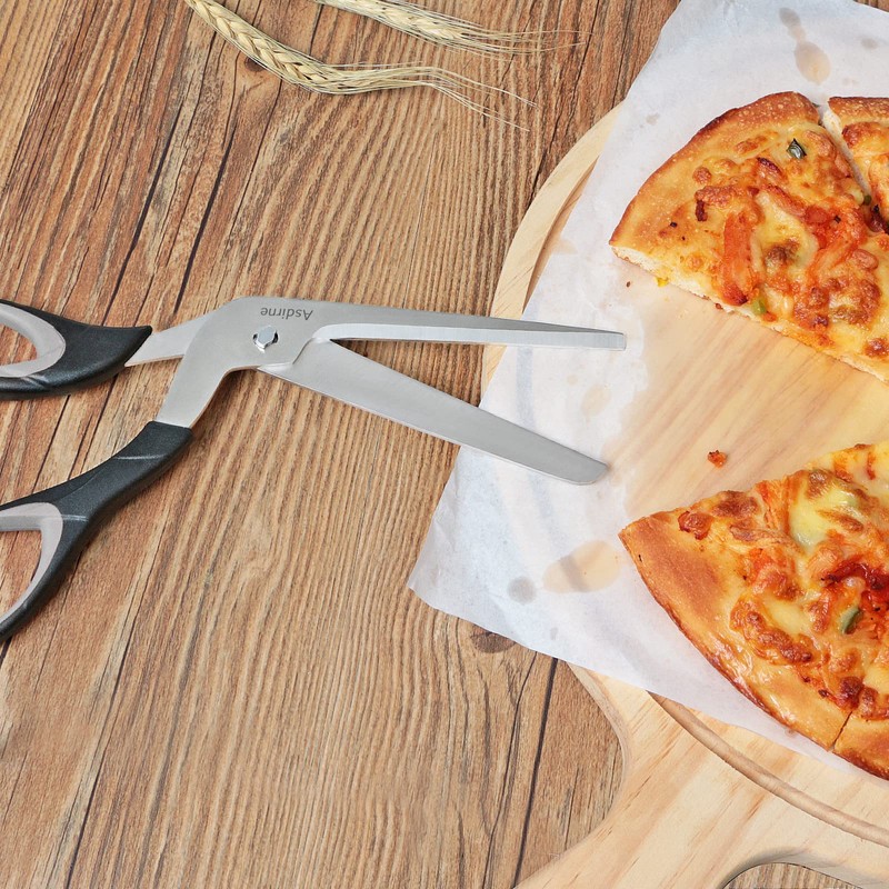 Asdirne Pizza Scissors, Pizza Cutter with Ultra Sharp Detachable Blade
