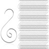 120Pcs Silver Christmas Ornaments Hangers Hooks for Christmas Tree Baubles,