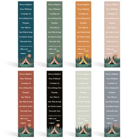 8 Pcs Bible Verse Inspirational Bookmarks Scripture Christian Book Markers Book Lovers Religious Reading Gifts Positive Page Marker for Church Supplies Christmas Easter Sunday School Gifts