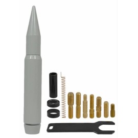 True Spike Anti Theft 7 Inch Short Thick White Bullet Antenna For Ford Trucks