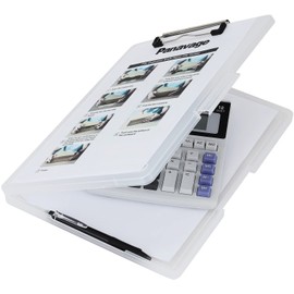Panavage Clipboard Folder a4 File Board Binder Conference Pad Translucent - Landscape