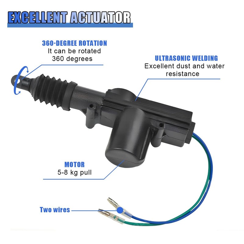 Car Power Door Lock Kit, Universal Heavy Duty Car Power
