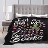 Just A Girl Who Loves Dragons and Books Blanket Cute