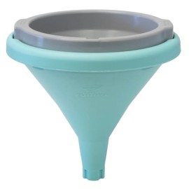 Smart Funnel 6oz - Measure Inside Funnel + Lock Contents in Place to Reduce Mess - Use Spill Free Smart funnels for Kitchen Use, Funnels for Automotive Use, Funnels for Filling Bottles & More - 6oz