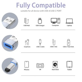 Liaoan Weiyu 10-piece USB A to USB C Adapter, C-Type Female to USB Male Charger Converter, Suitable for Phone 17 Charger, Watch Ultra SE 9 10,Phone 17 Pro Max 16 15 12, S25 Ai-rPods Pad。