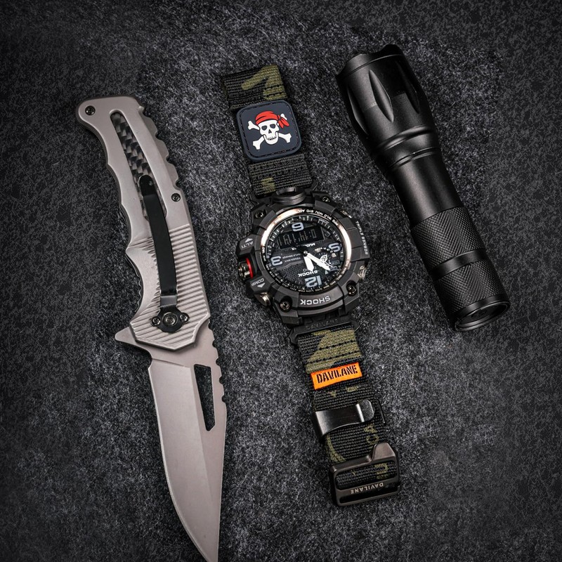 DAVILANE Nylon Military Watch Band for Casio G-shock GWG-1000 GWG1000,