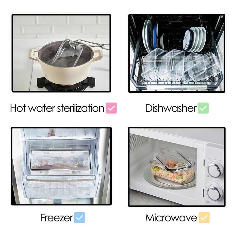 gotman Airtight Food Storage Containers (91.3 oz) | Lid With