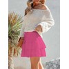 Aoudery Flowy Shorts for Women Boho Ruffled Tiered Skorts Casual