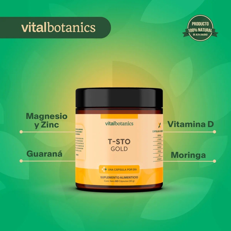 Testo Gold Con 60 Capsulas. Suplemento Alimenticio- Multivit No